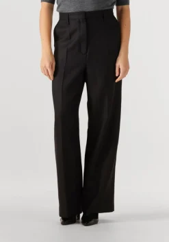 HERSKIND donkergrijze wijde broek powel wool pants donkergrijs Sale