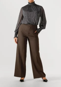 MOS MOSH donkergrijze top mmximena glam ls blouse donkergrijs