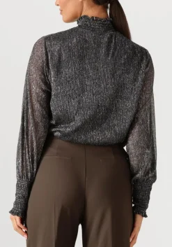 MOS MOSH donkergrijze top mmximena glam ls blouse donkergrijs