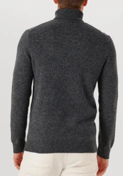 PROFUOMO donkergrijze trui pullover roll neck wool blend donkergrijs Discount