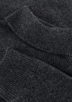 PROFUOMO donkergrijze trui pullover roll neck wool blend donkergrijs Discount