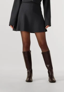SECOND FEMALE donkergrijze minirok siv knit short skirt donkergrijs New