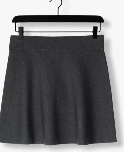 SECOND FEMALE donkergrijze minirok siv knit short skirt donkergrijs New