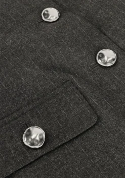 SECOND FEMALE donkergrijze blazer wake tailored jacket donkergrijs Clearance