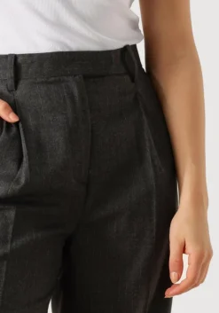 SECOND FEMALE donkergrijze pantalon wake trousers donkergrijs New
