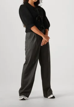 SECOND FEMALE donkergrijze pantalon wake trousers donkergrijs New