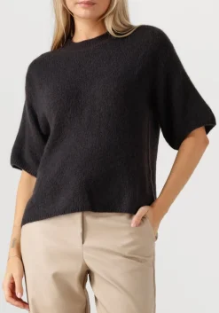 SECOND FEMALE donkergrijze trui wanda knit o-neck donkergrijs Hot