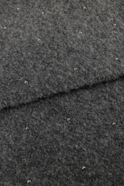 STUDIO AR donkergrijze sjaal alice boucle knit donkergrijs Online