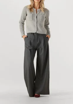 SUNCOO donkergrijze wijde broek jason donkergrijs Outlet