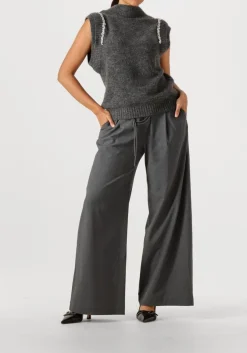 SUNCOO donkergrijze wijde broek jason donkergrijs Outlet