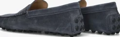 TOD'S donkergrijze instappers mocassino gommino macro 52k donkergrijs Outlet