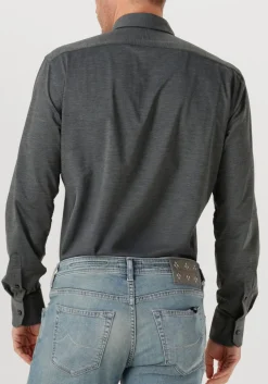 XACUS donkergrijze casual overhemd active 91617 520ml donkergrijs
