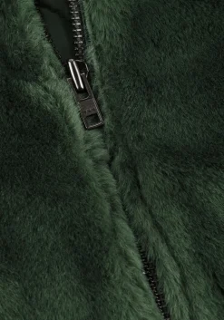 ALIX THE LABEL e faux fur jas faux fur coat donkergroen Sale
