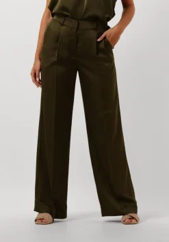 DANTE6 e pantalon zijden broek donkergroen Outlet