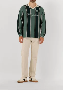 FILLING PIECES e polo knit football jersey donkergroen Outlet