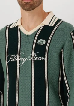 FILLING PIECES e polo knit football jersey donkergroen Outlet