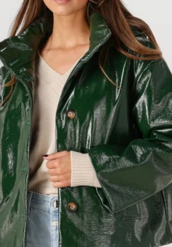 MON FRAC e jack short jacket cracquele - lined matelass donkergroen Clearance