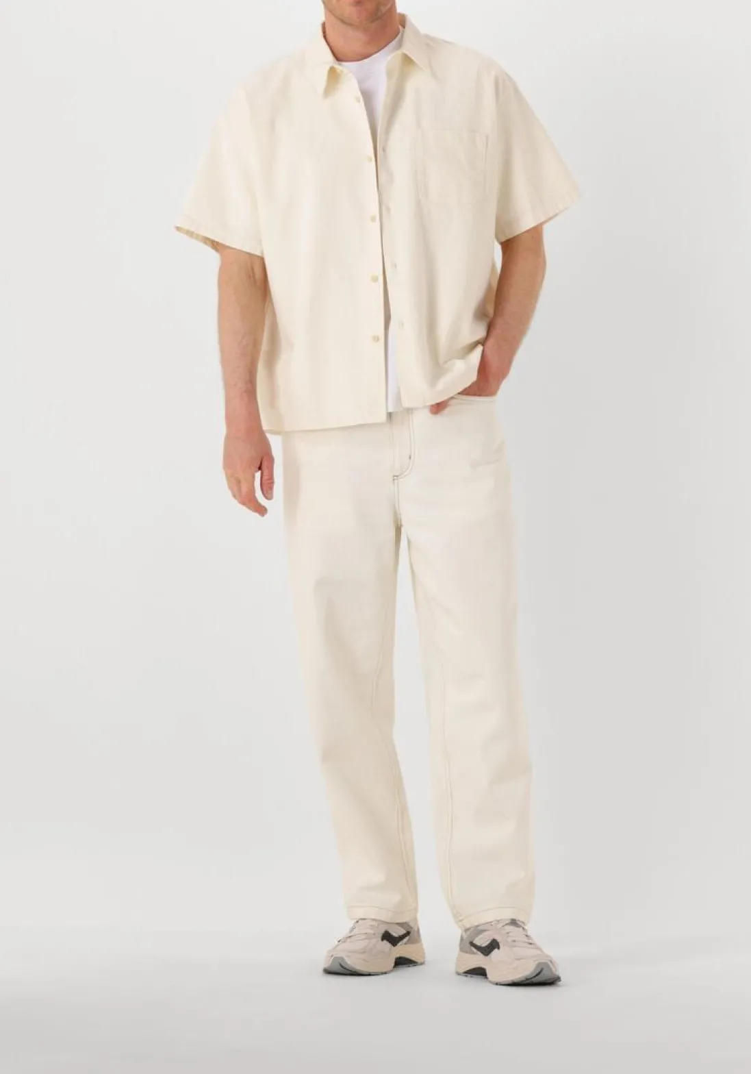 AMERICAN VINTAGE casual overhemd koybay ecru Outlet