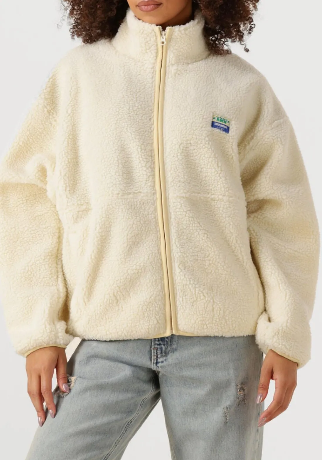 AMERICAN VINTAGE faux fur jas hoktown woman ecru Hot