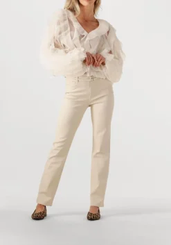 DANTE6 blouses phora tulle ruffled top ecru Best