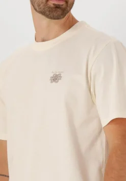 FILLING PIECES t-shirt t-shirt embroidered knot ecru Discount