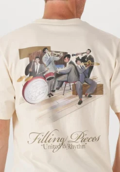 FILLING PIECES t-shirt t-shirt band ecru Best