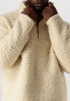 FORÉT forét trui wave half zip ecru Sale