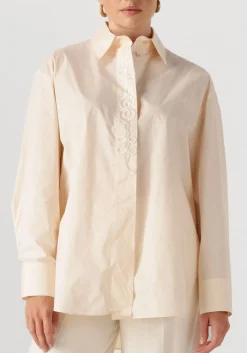 FORTE FORTE blouses embroidered bci cotton popline overshirt shirt ecru Online