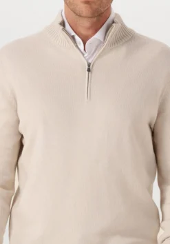 GRAN SASSO trui mock zip ecru Outlet