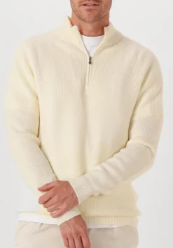 GRAN SASSO trui mock zip ecru Best