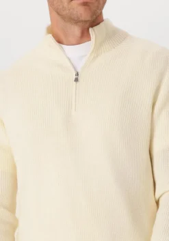 GRAN SASSO trui mock zip ecru Best