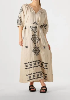 GREEK ARCHAIC KORI maxi jurk 230652 ecru