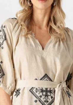 GREEK ARCHAIC KORI maxi jurk 230652 ecru