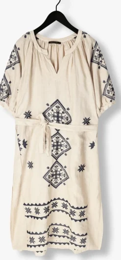 GREEK ARCHAIC KORI maxi jurk 230652 ecru