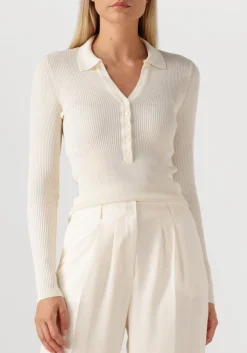 HERSKIND trui finn knit blouse ecru Discount