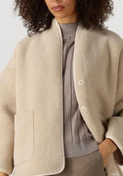 KNIT-TED teddy jas joko ecru
