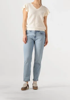 MOS MOSH top mmganna pattern v-neck knit ecru Clearance