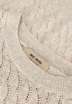 MOS MOSH t-shirt mmkarin marisol ss linen knit ecru Online