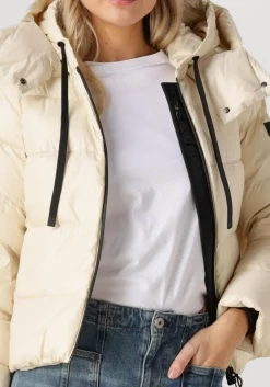 PEUTEREY gewatteerde jas kenid ecru Hot