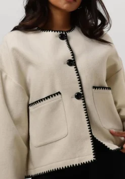 RUBY TUESDAY jack isac jacket with hand embroidery ecru Best