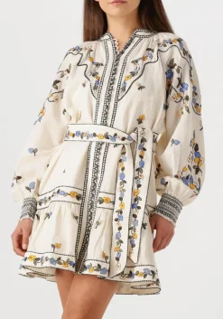 SCARLETT POPPIES mini jurk fiucci short dress ecru Best