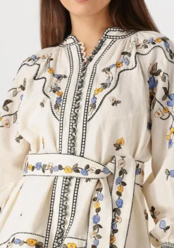 SCARLETT POPPIES mini jurk fiucci short dress ecru Best