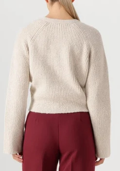 SECOND FEMALE vest gerda knit cardigan ecru Best