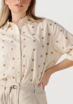 SUMMUM blouses 3/4 sleeve blouse top linen ecru Online