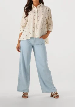 SUMMUM blouses 3/4 sleeve blouse top linen ecru Online