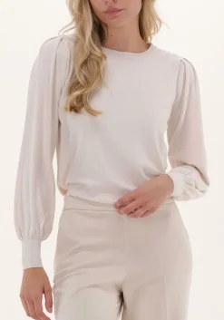 SUMMUM sweater puffy sleeve sweater basic knit ecru Online