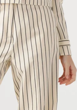 AAIKO pantalon sonja stripe co 570 gebroken wit New