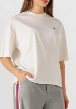 ALIX THE LABEL t-shirt back logo t-shirt gebroken wit Clearance