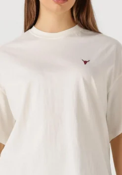 ALIX THE LABEL t-shirt back logo t-shirt gebroken wit Clearance