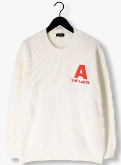 ALIX THE LABEL trui ladies knitted basic jumper gebroken wit